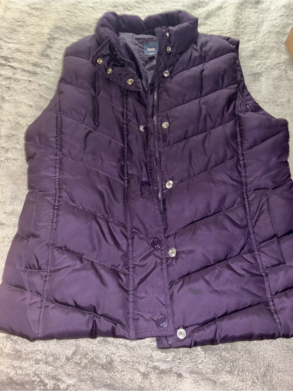 GAP Quilted Purple Puffer Vest